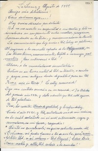 [Carta] 1951 ago., La Serena, [Chile] [a] Gabriela Mistral