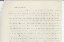 [Carta] 1946 ene., París, [Francia] [a] Gabriela Mistral