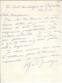 [Carta] 1954 dic. 27, Rapallo, [Italia] [a] [Gabriela Mistral]