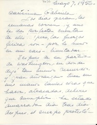 [Carta] 1956 mayo 7, [EE.UU.?] [a] Gabriela [Mistral]