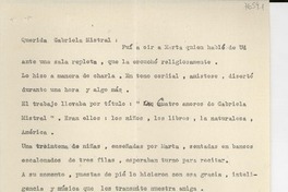 [Carta] 1946 mayo 10, Buenos Aires, [Argentina] [a] Gabriela Mistral