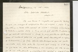 [Carta] 1934 jul. 12, Salamanca, [España] [a] Gabriela Mistral, Madrid