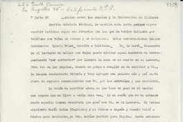 [Carta] 1952 jul. 7, Los Angeles, California, [EE.UU.] [a] Gabriela Mistral