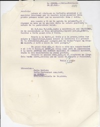 [Carta] 1948 nov. 20, La Serena, Chile [a] Gabriela Mistral