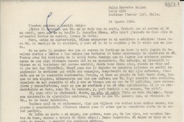 [Carta] 1948 ago. 14, Santiago, Chile [a] Gabriela Mistral