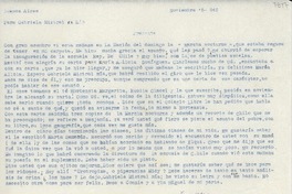 [Carta] 1942 nov. 5, Buenos Aires, [Argentina] [a] Gabriela Mistral, Río [de Janeiro], [Brasil]