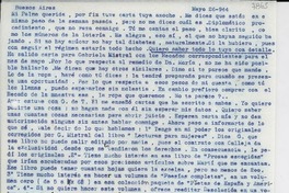 [Carta] 1944 mayo 26, Buenos Aires, [Argentina] [a] Palma [Guillén]