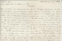 [Carta] 1945 oct. 30, Buenos Aires [a] Gabriela Mistral, Río [de Janeiro]
