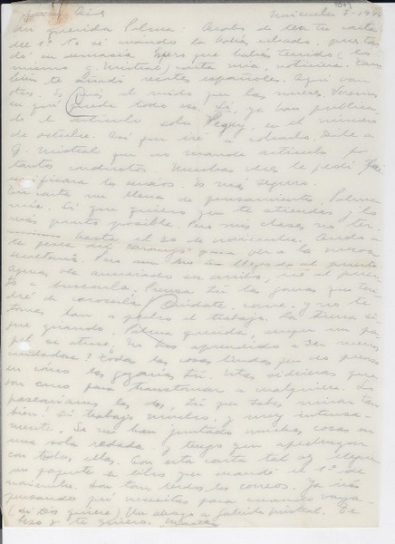 [Carta] 1944 nov. 7, Buenos Aires, [Argentina] [a] Palma [Guillén]