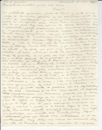 [Carta] 1945 dic. 16, Río de Janeiro [a] Gabriela Mistral, quién sabe dónde