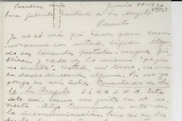 [Carta] 1946 jun. 11, Buenos Aires [a] Gabriela Mistral, Los Ángeles