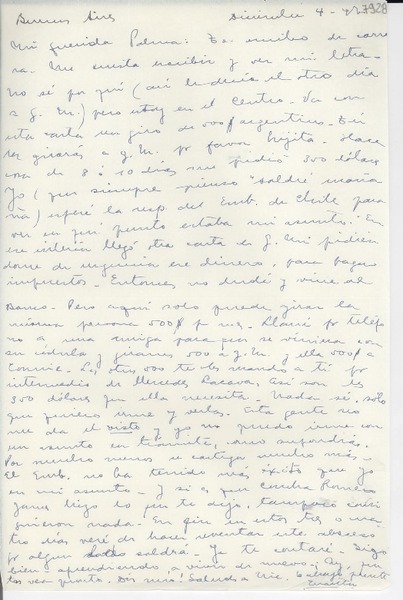 [Carta] 1946 dic. 4, Buenos Aires [a] Palma Guillén