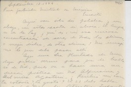 [Carta] 1949 sept. 12, Buenos Aires, [Argentina] [a] Gabriela Mistral, México