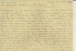 [Carta] 1947 mayo 18, Buenos Aires [a] Gabriela Mistral, Los Ángeles