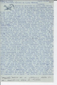 [Carta] 1947 jun. 11, Buenos Aires [a] Gabriela Mistral, Santa Bárbara