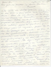 [Carta] 1947 sept. 26, Buenos Aires [a] Gabriela Mistral, Santa Bárbara