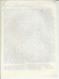 [Carta] 1952 oct. 16, Buenos Aires, [Argentina] [a] Gabriela Mistral, Italia