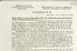 Boletín N° 54, 1949 mar. 11, Santiago, [Chile]