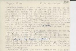 [Carta] 1954 sept. 11, Buenos Aires] [a] Doris y Gilda