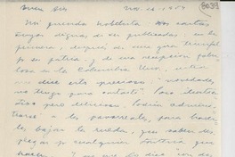 [Carta] 1954 nov. 26, Buenos Aires [a] Gabriela Mistral