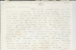 [Carta] 1944 abr. 29, Vicuña, [Chile] [a] Gabriela [Mistral]