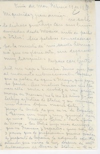 [Carta] 1951 feb. 11, Viña del Mar, [Chile] [a] [Gabriela Mistral]