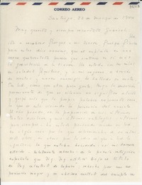 [Carta] 1944 mar. 12, Santiago [a] Gabriela Mistral