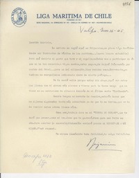 [Carta] 1945 nov. 16, Valparaíso [a] Gabriela Mistral