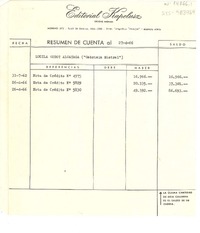 [Recibo] 1966 abr. 18, Buenos Aires, [Argentina] [a] Lucila Godoy Alcayaga ("Gabriela Mistral")