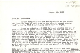 [Carta] 1950 jan. 23, Jalapa, Veracruz, México [a] Mrs. Mosseau [Estados Unidos]