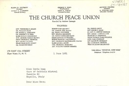[Carta] 1951 jun. 1, New York, [Estados Unidos] [a] Doris Dana, Rapallo, Italia