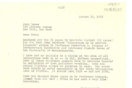 [Carta] 1972 aug. 25, New York, [Estados Unidos] [a] , Joyce Campe, New York, [Estados Unidos]