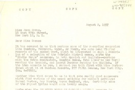 [Carta] 1957 aug. 2, [Estados Unidos] [a] Joan Daves, con notas a Doris Dana, New York, [Estados Unidos]