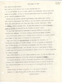 [Carta] 1953 jun. 25 [al] Excmo. Señor Don Oscar Fenner