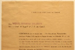 [Certificado de inscripción de nacimiento de Juan Miguel Godoy]