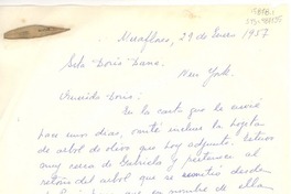 [Carta] 1957 feb. 29, Lima, Perú [a] Doris Dana, New York, [Estados Unidos].