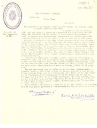 [Carta] [1957 ene.?], San Bernardo, Chile[a] Doris Dana, New York, [Estados Unidos].
