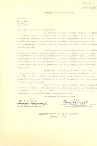 [Carta] 1957 ene. 21, Santiago, Chile [a] Doris Dana, New York, Estados Unidos]