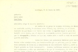 [Carta] 1957 ene. 21, Santiago, Chile [a] Doris Dana, New York, Estados Unidos]