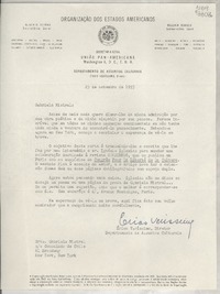 [Carta] 1953 set. 23, Washington 6, D. C., E. U. A. [a la] Srta. Gabriela Mistral, ac Consulado de Chile, 61 Broadway, New York, New York, [EE.UU.]
