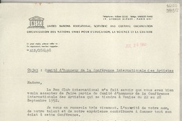 [Carta] 1952 jul. 25, Paris, [Francia] [a] Madame Gabriela Mistral, Consulado de Chile, 220 Via Tasso, Napoli, Italie