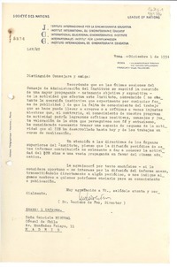 [Carta] 1934 dic. 1, Roma, [Italia] [a] Doña Gabriela Mistral, Cónsul de Chile, Av. Menéndex Pelayo, 11, Madrid, [España]