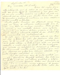 [Carta] 1946? sep. 15, [La Serena, Chile] [a] Lucila [Godoy Alcayaga]