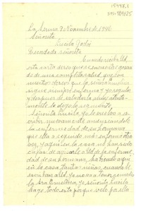 [Carta] 1946 nov. 9, La Serena, [Chile] [a] Lucila Godoi [sic]