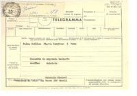 [Telegrama] 1952 sep. 5, Consulado de Chile, Napoli, [Italia] [a] Palma Guillén, Roma, [Italia]
