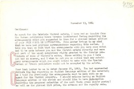 [Carta] 1964 Nov. 13, [EE.UU.] [a] Editions Rombaldi, [France]