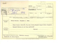 [Carta] 1952 oct. 2, Consulado de Chile, Napoli, [Italia] [a] Palma Nicolau, Roma, [Italia]
