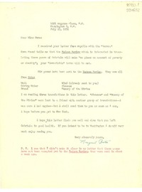 [Carta] 1952 July 23, Washington D. C., [Estados Unidos] [a] Dear Miss Dana