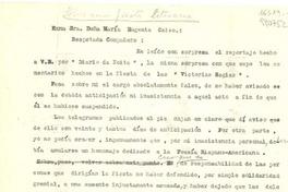 [Carta] [1944], [Brasil] [a la] Exma. Sra. María Eugenia Celso, [Brasil]