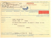 [Telegrama] [1952 nov. 7, Napoli, Italia?] [a] Emilio Edwards Bello, Embajada [de] Chile [en La] Habana, [Cuba]